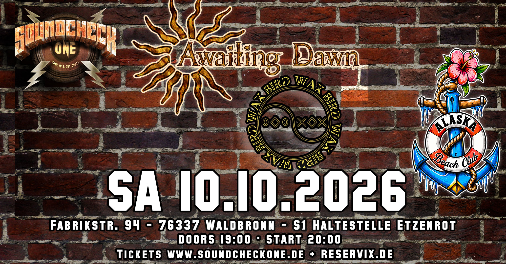 AWAITING DAWN · Wax Bird · Alaska Beach Club