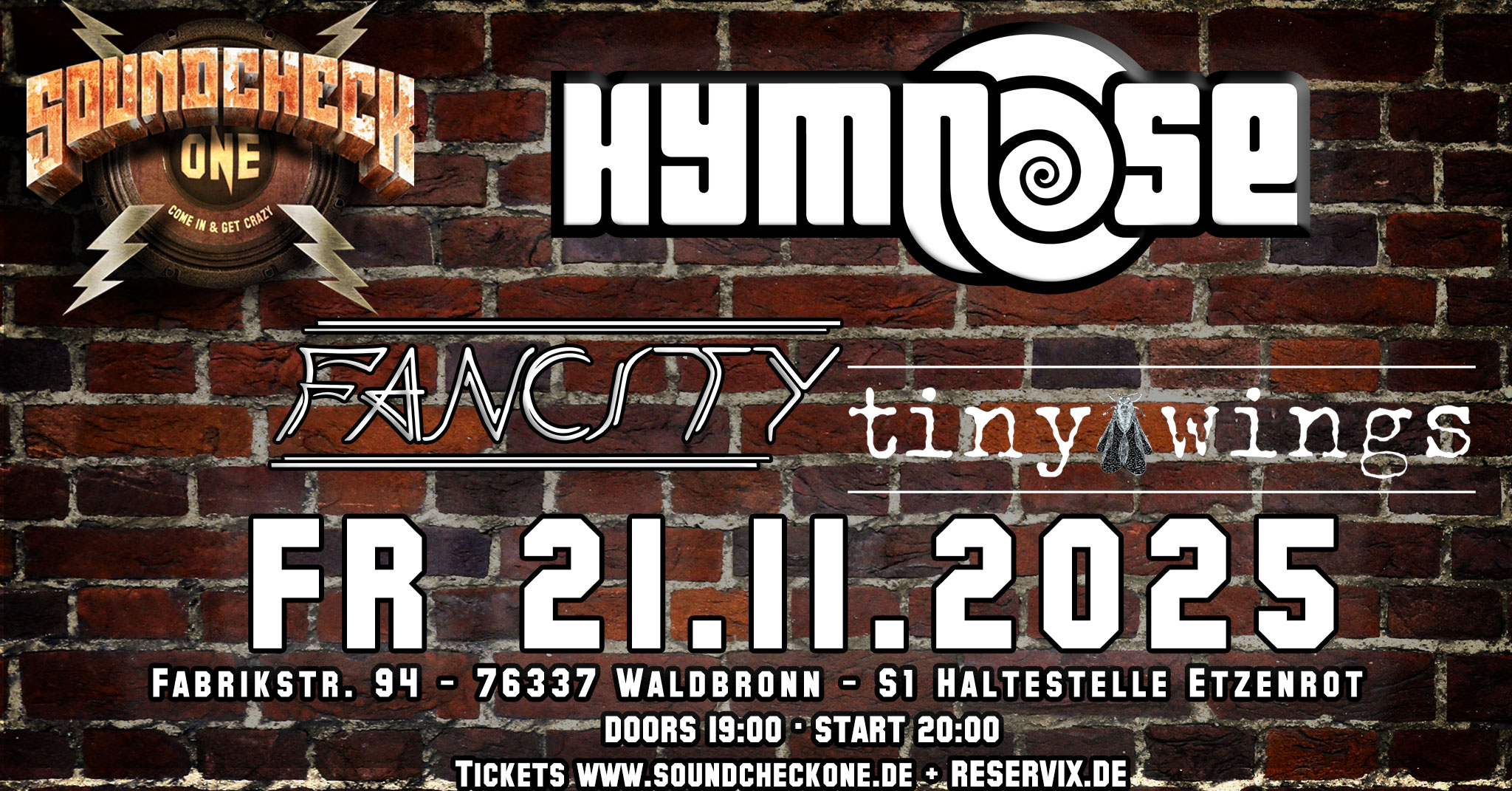 Hymnose + Fancity + Tiny Wings