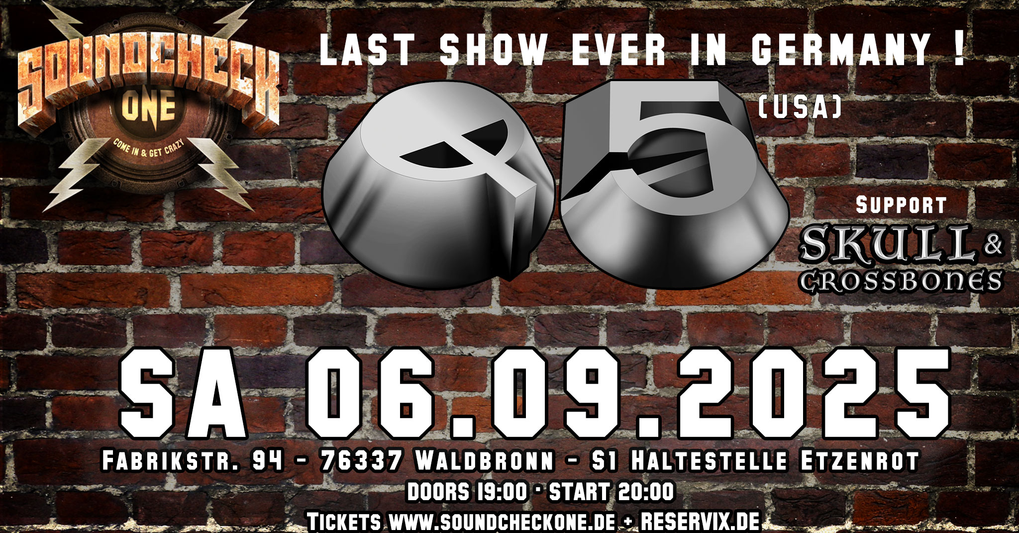 Q5 - Last Show in Germany + Support: Skull & Crossbones