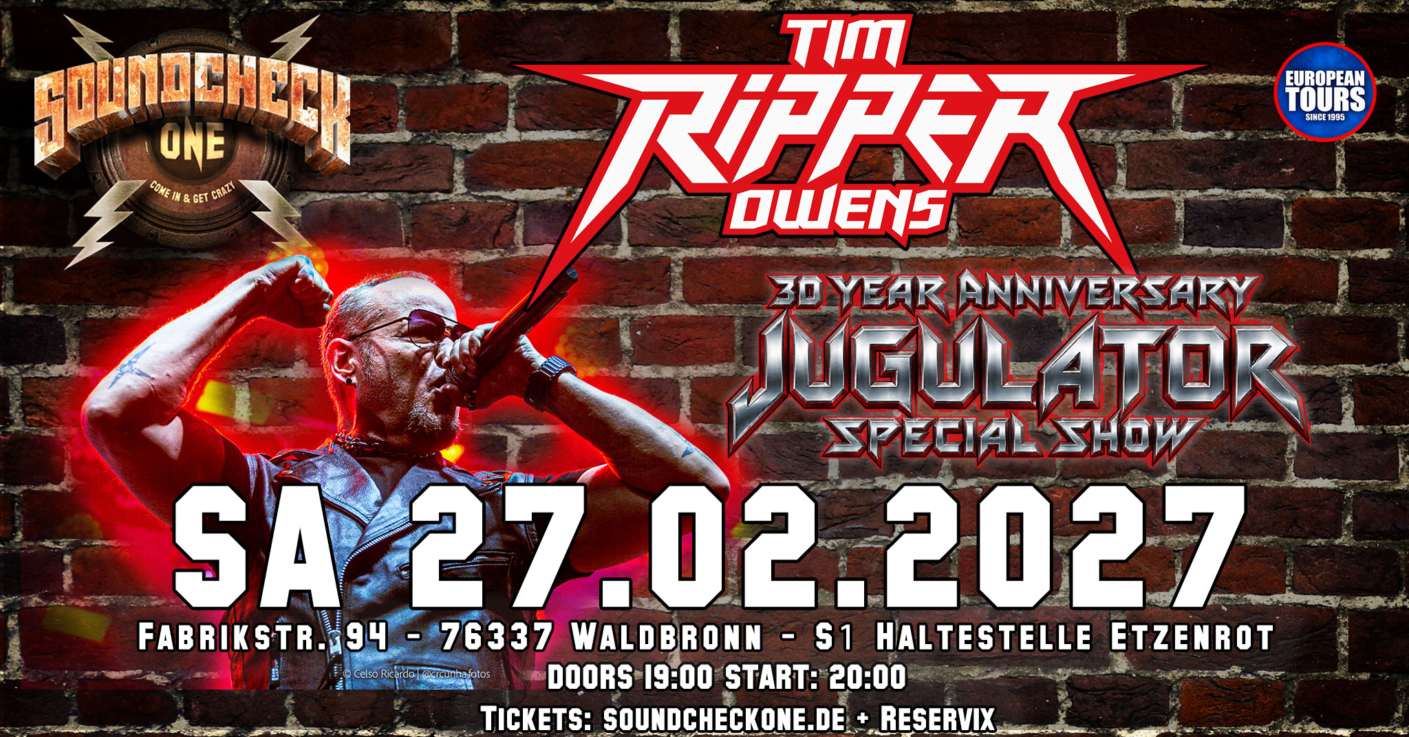 TIM „RIPPER“ OWENS – 30 Jahre „Jugulator“ Special Show
