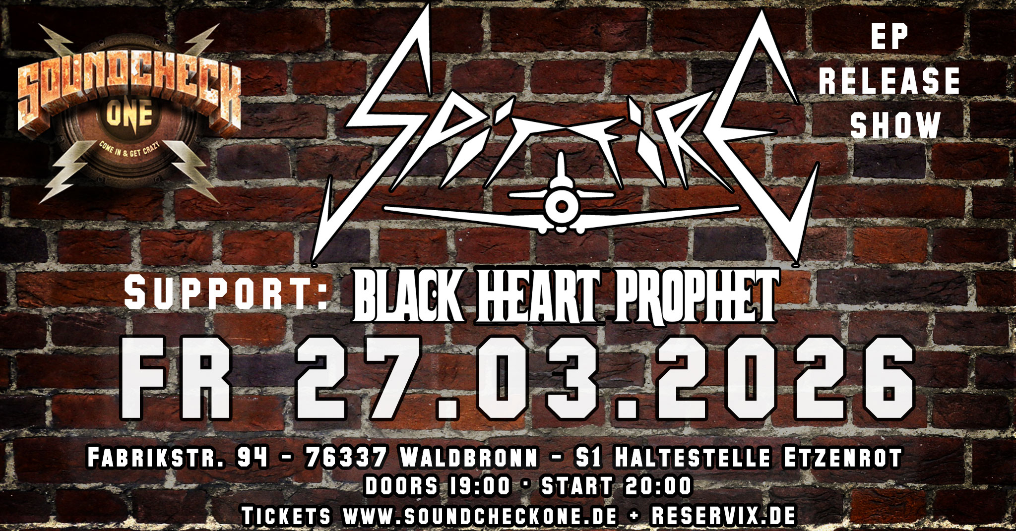 Spitfire EP Release Show w/ Black Heart Prophet